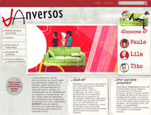 Tablet Screenshot of anversos.xipmultimedia.com